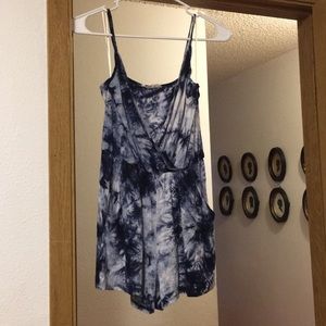 TIE DYE BLUE ROMPER